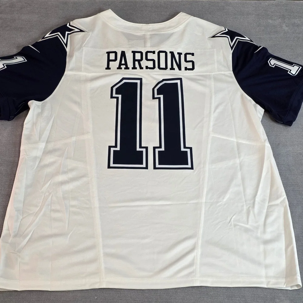 Nike Dallas Cowboys Jersey Mens XXL White Micah Parsons 11 NFL Football New